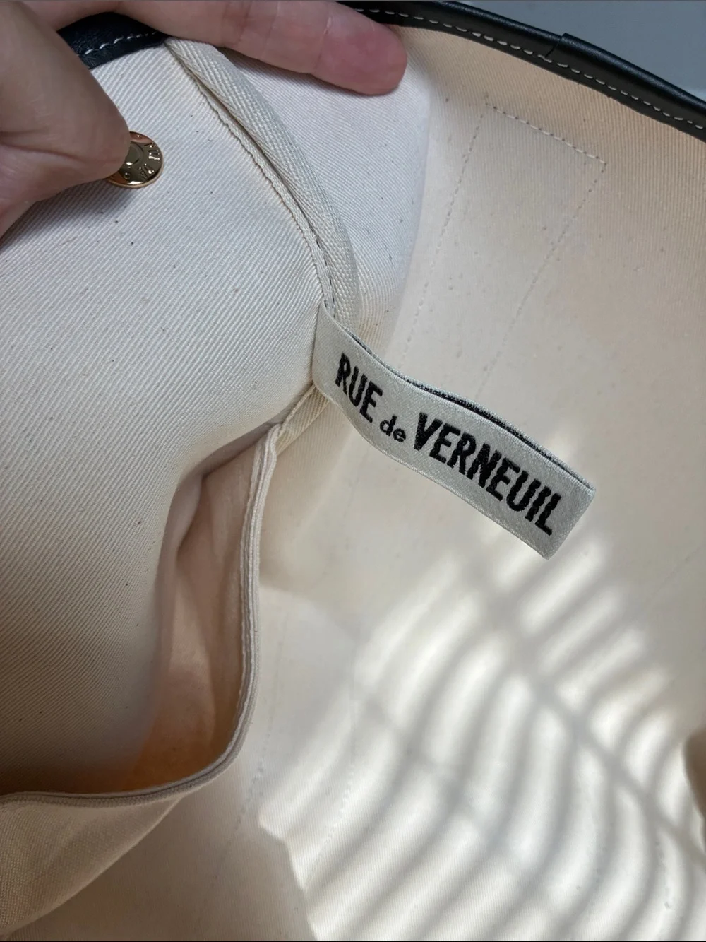 Rue De Verneuil Traversée M Sellier canvas tote bag